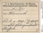 Etiketten zu Bismut (NHMW-MIN-Ai471)